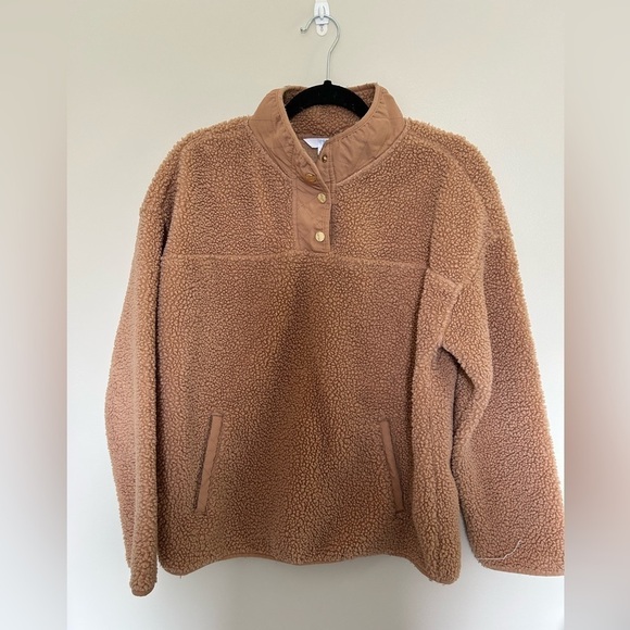 Jackets & Blazers - Time and Tru Sherpa hoodie/pullover
